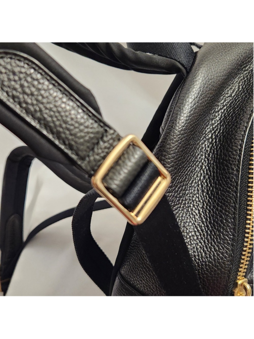 Coach Taylor Small Black Pebble Leather Backpack - Picture 14 of 15